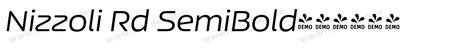 Nizzoli Rd SemiBold字体转换